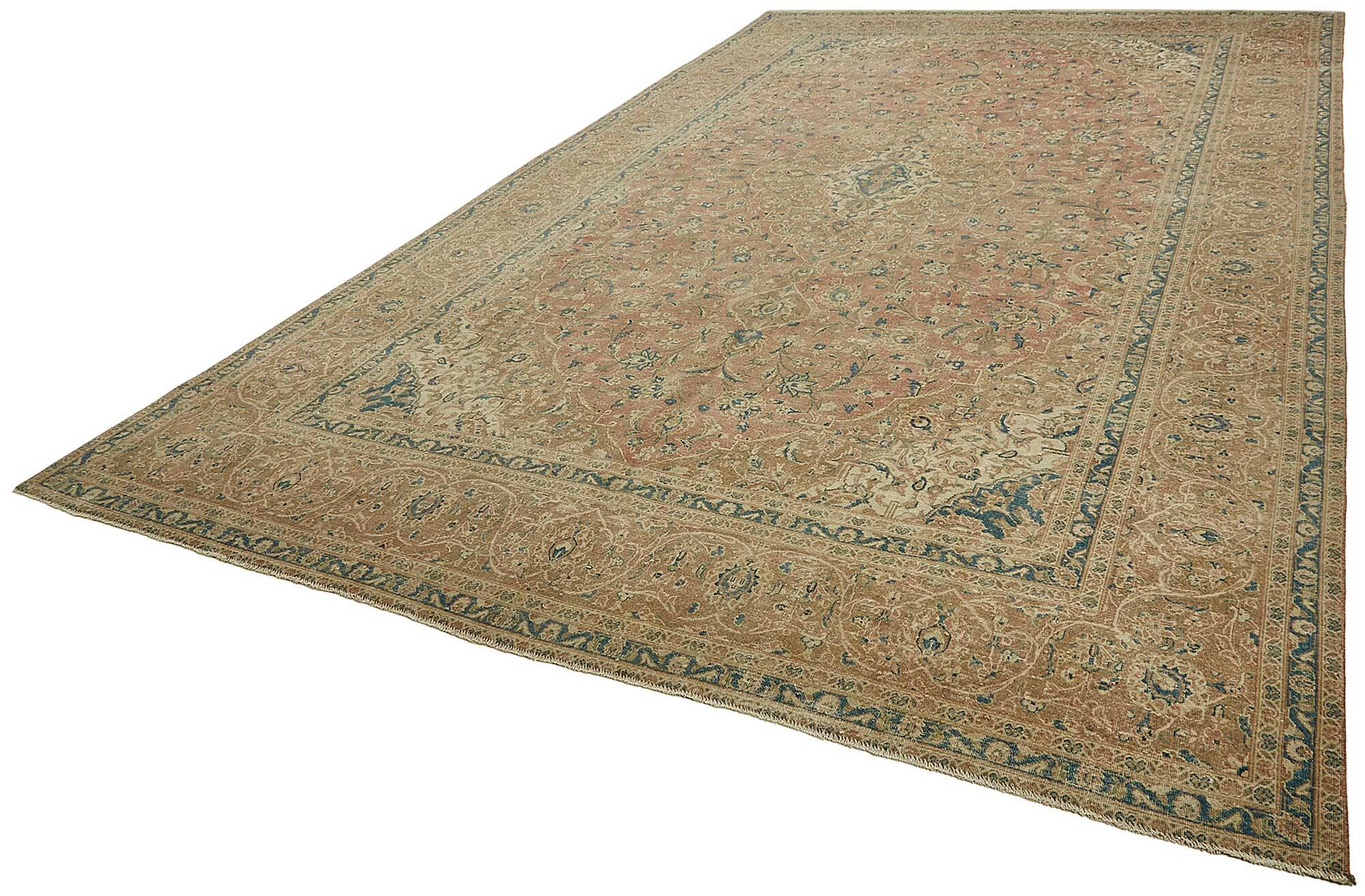 Tapis vintage unique fait à la main 293 cm x 484 cm