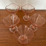 Vintage rosaline ice cream cups