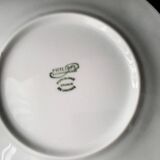 6 white Limoges porcelain deep plates