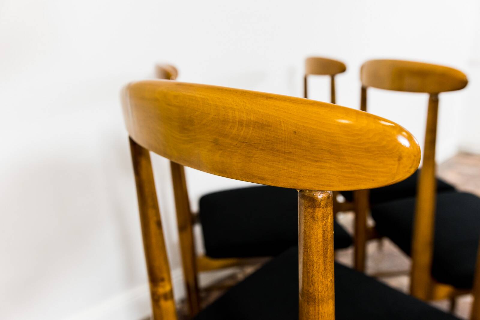 Mid Century Dining Chairs By Bernard Malendowicz, Poland, 1960s, Set Of 6