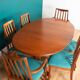 Retro Teak 1960s Mid Century Dining Table & 6 Chairs By G Plan Victor Wilkins