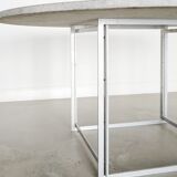 Table à manger "PK54" emblématique danoise du milieu du siècle par Poul Kjærholm, années 1960.