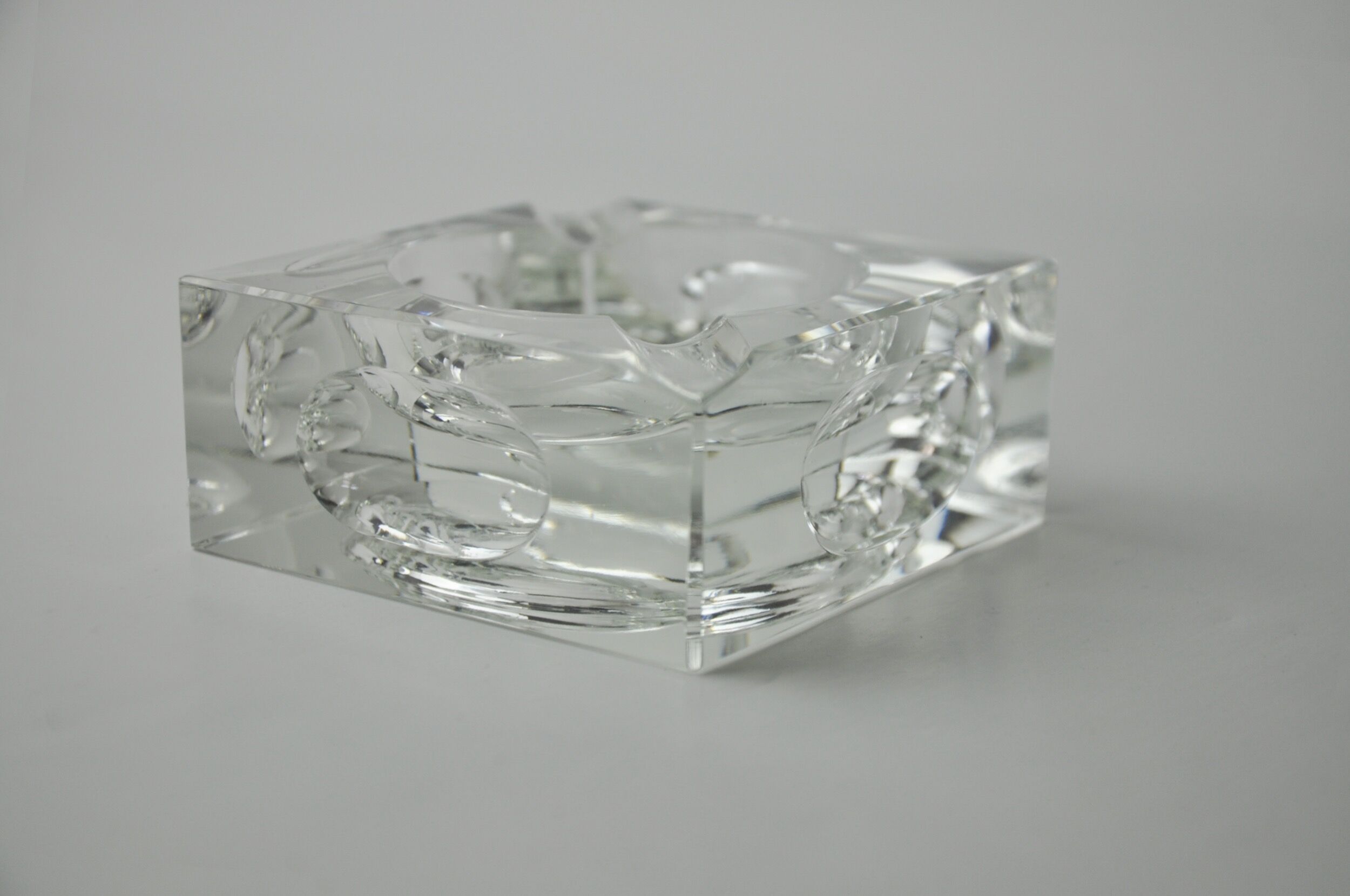 Magnifying ashtray by Antonio Imperatore, murano glass, Italy, 1970