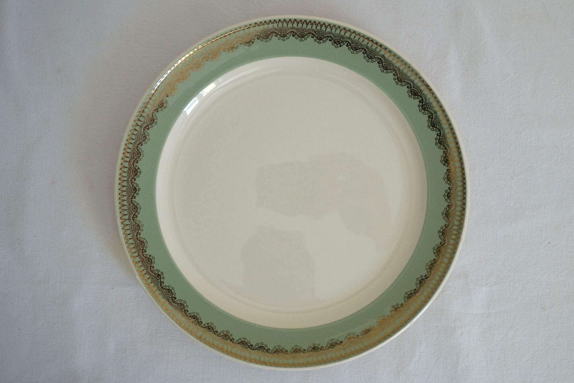 Set of 10 flat plates Villeroy and Boch, vintage Mettlach
