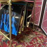 Service range vinyls trolley on wheels of the 70's