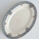 Plat ovale en terre de fer « Diderot » Longwy