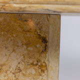 Pair of Siena marble sofa ends, 1970s