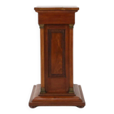 Console ou piédestal en laiton et bois de style antique du XXe siècle