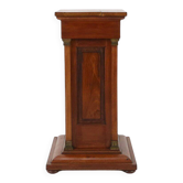 Console ou piédestal en laiton et bois de style antique du XXe siècle