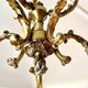 Golden bronze chandelier in Louis XV style