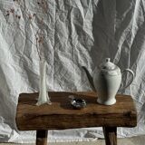 White glass bud vase