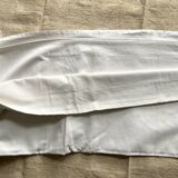 Antique thick cotton sheet with AB monogram
