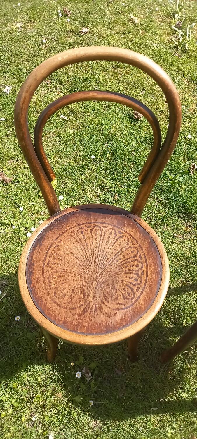 Pair of Thonet bistro chairs