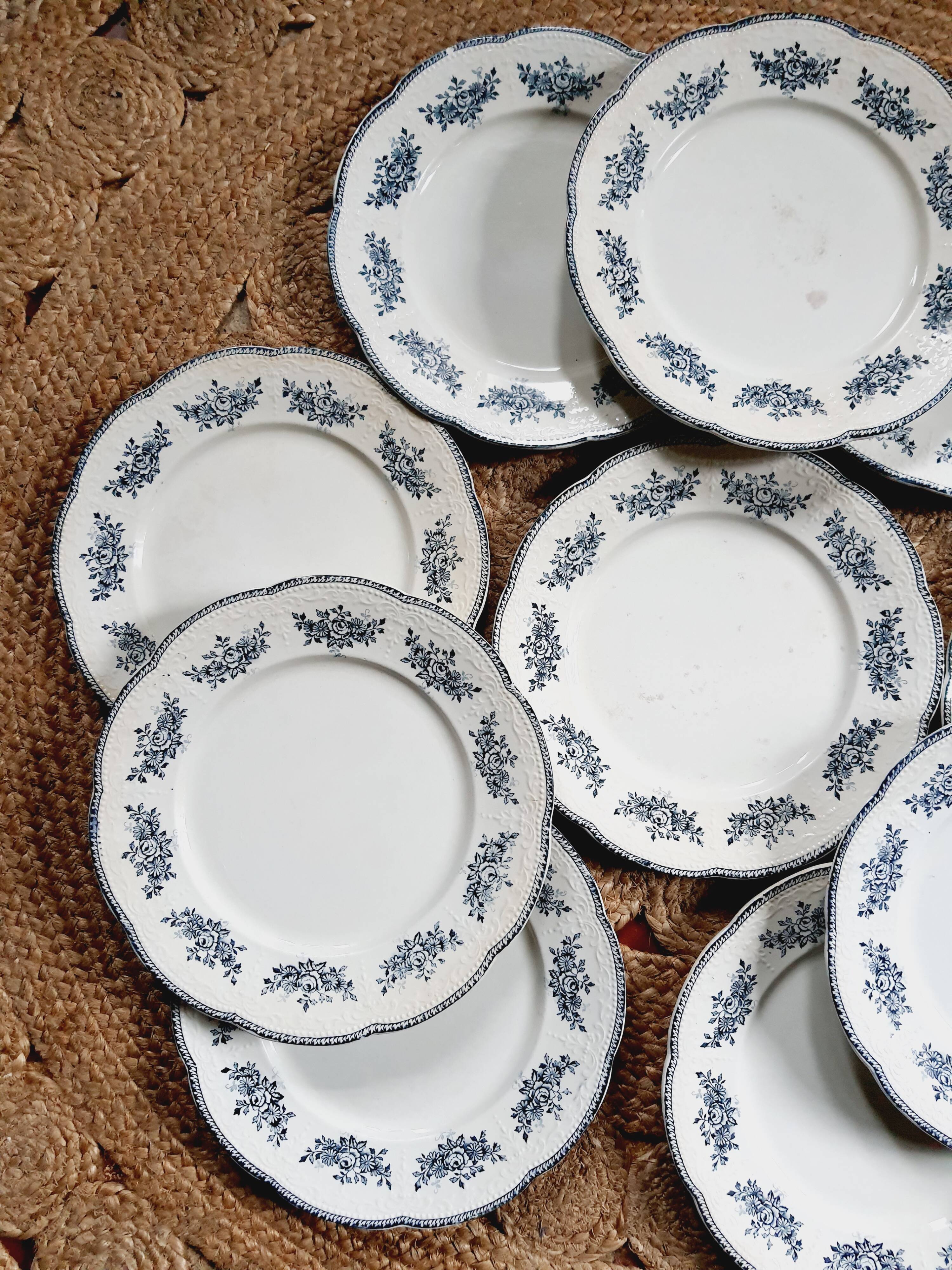 Lot 10 Flat plates Badonviller Richelieu model