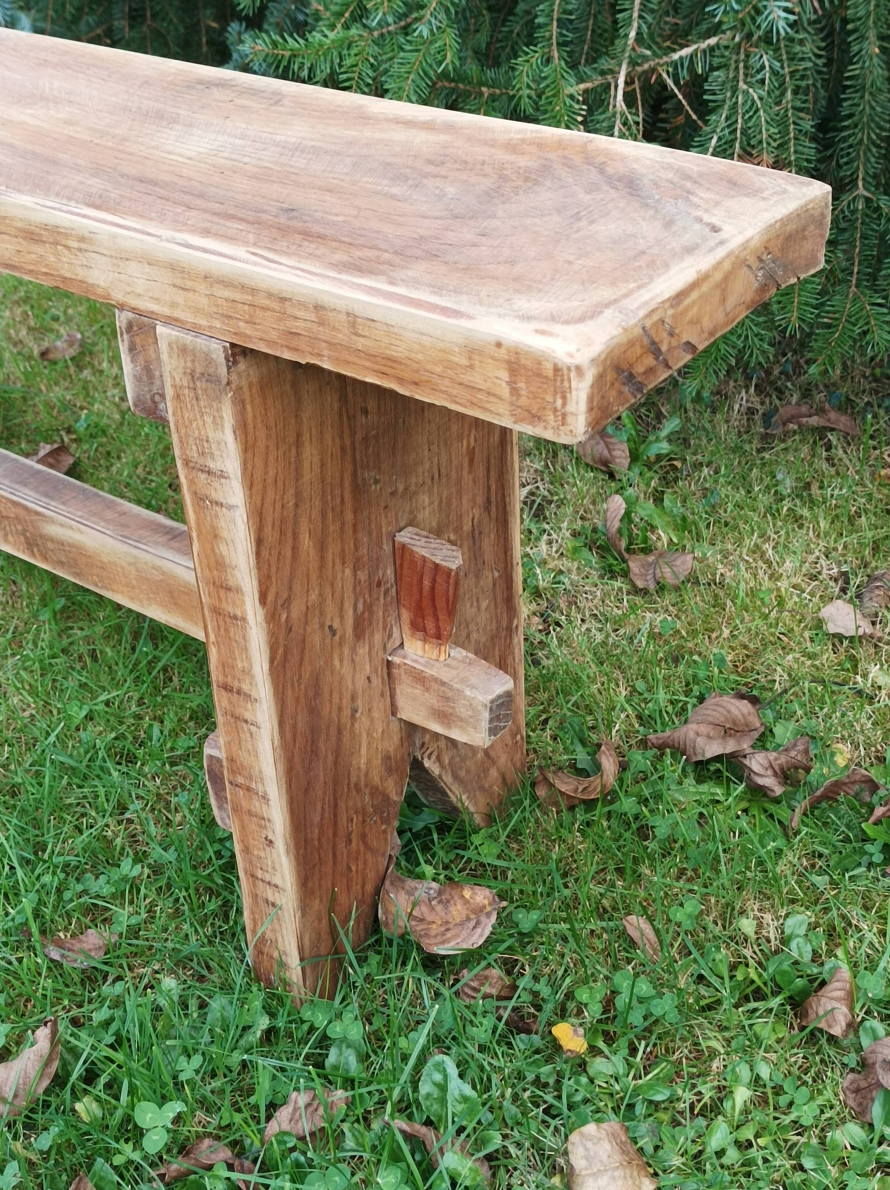 Banc de ferme en chêne