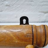 Wall coat rack with 4 hooks