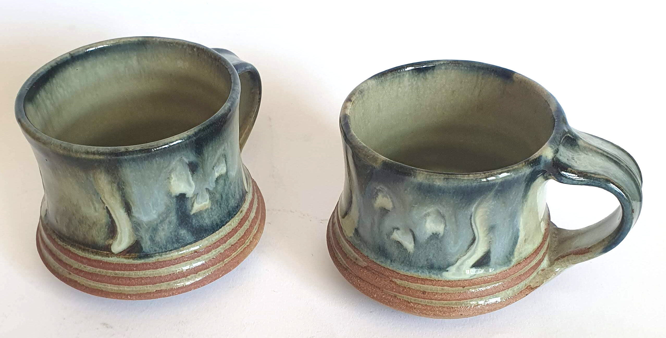 Duo of sandstone cups from Puisaye