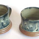 Duo of sandstone cups from Puisaye