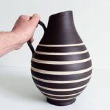 Mid-Century Modern Terracotta Pitcher by AKRU, West Germany, 1950s