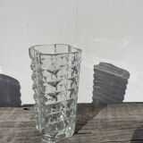 Vase en verre épais transparent classique
