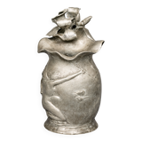 Massive vase signed "Iris" in the Art Nouveau style.