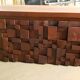 Solid oak bar chest paul evans style