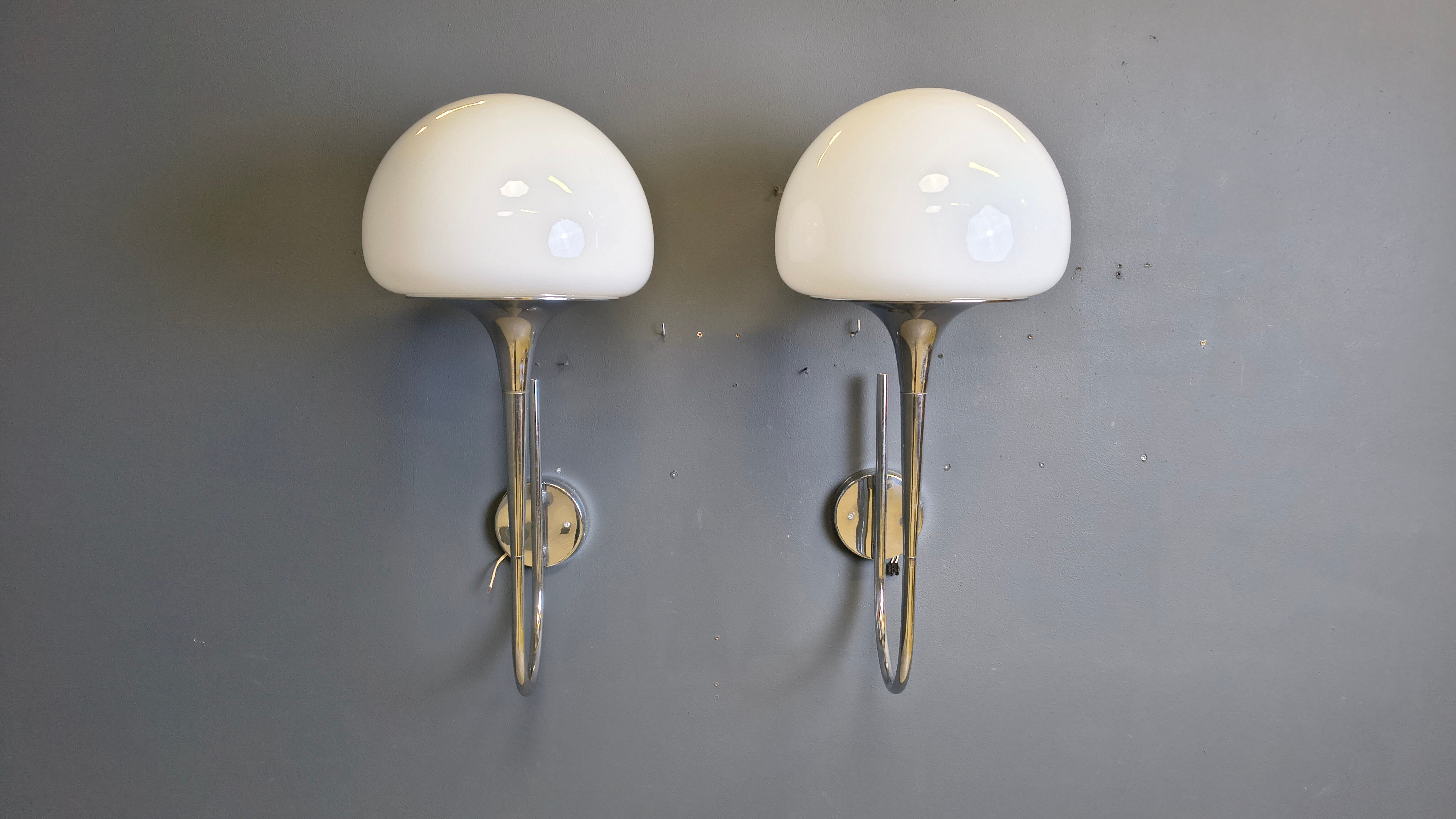 Mid-century Italian wall lamps by Goffredo Reggiani for Reggiani - set of 2