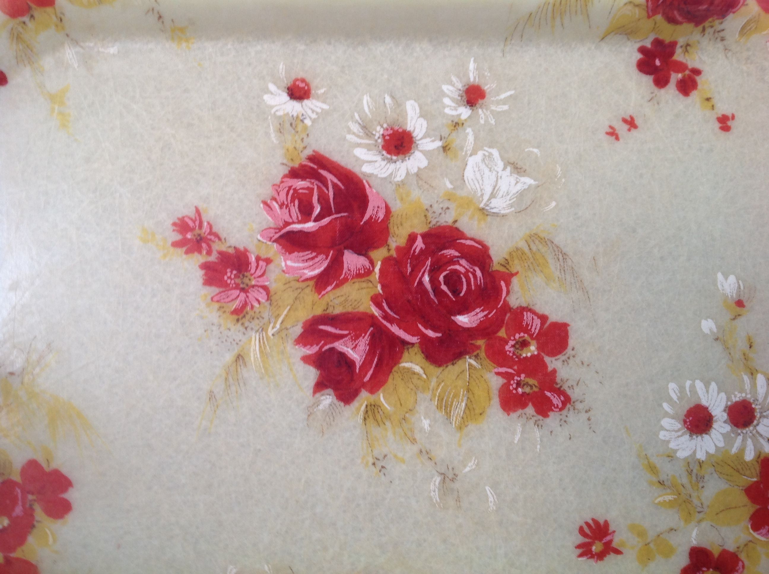 Vintage fiberglass tray made in France