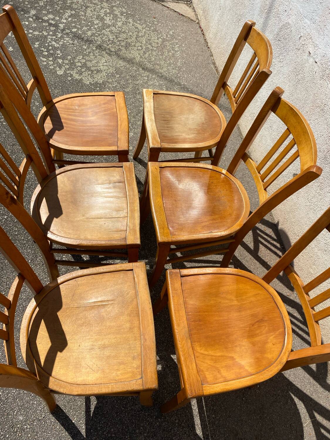 Set of 6 bistro chairs