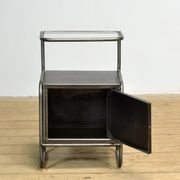 Set of iron bedside tables, 1950s