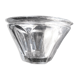 Nineteenth jam jar in well-flared glass, 8 flat ribs