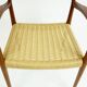 Sculptural Scandinavian Modern Armchair Mod. 57 in Teck and Paper