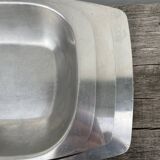 Trio of Danish Scandinavian stainless steel dishes