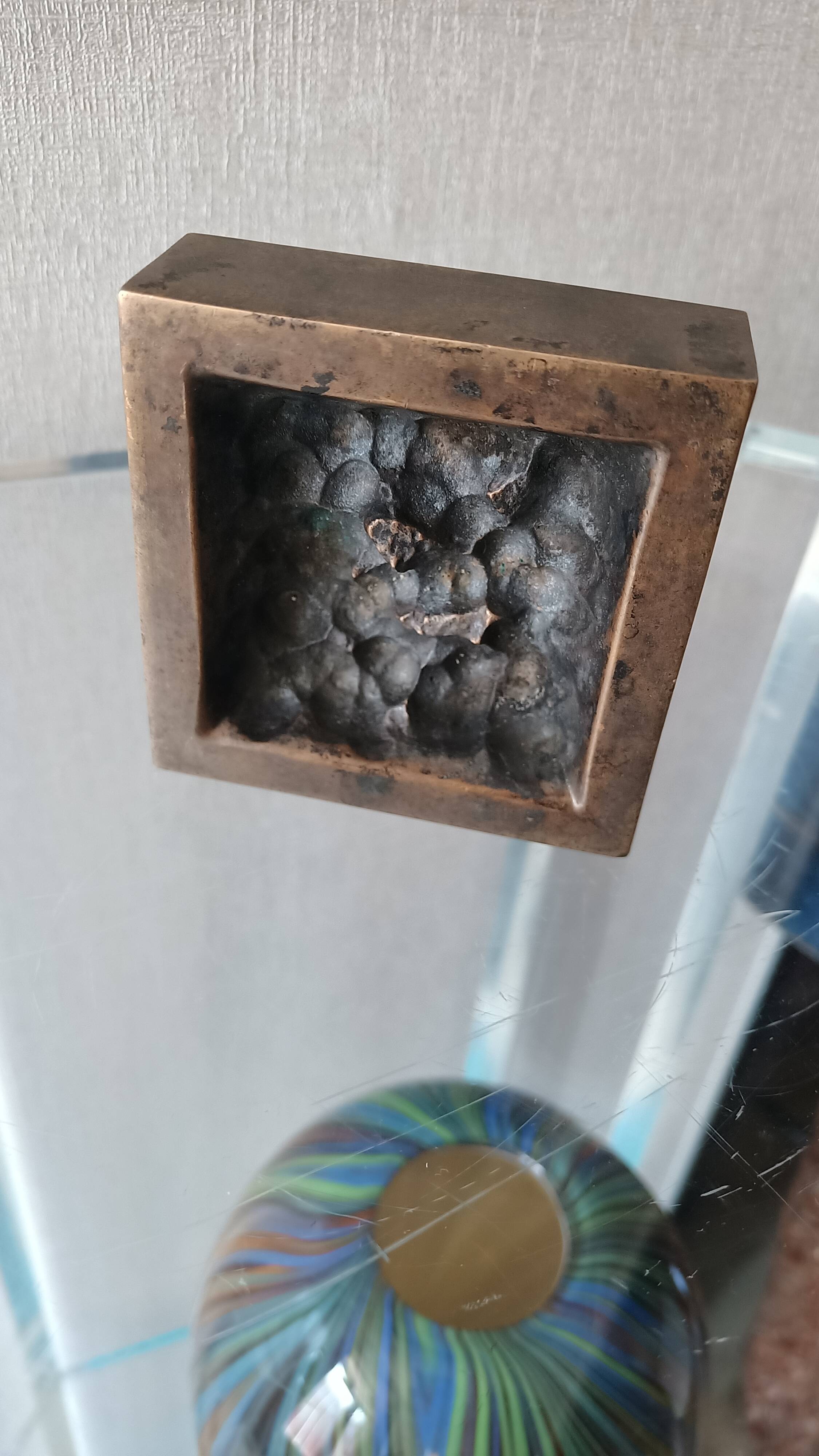 Monique Gerber paperweight bronze sculpture 70's