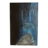 Tableau Gris Abstrait