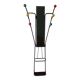 Roger Feraud-style coat rack, billiard balls and mirror