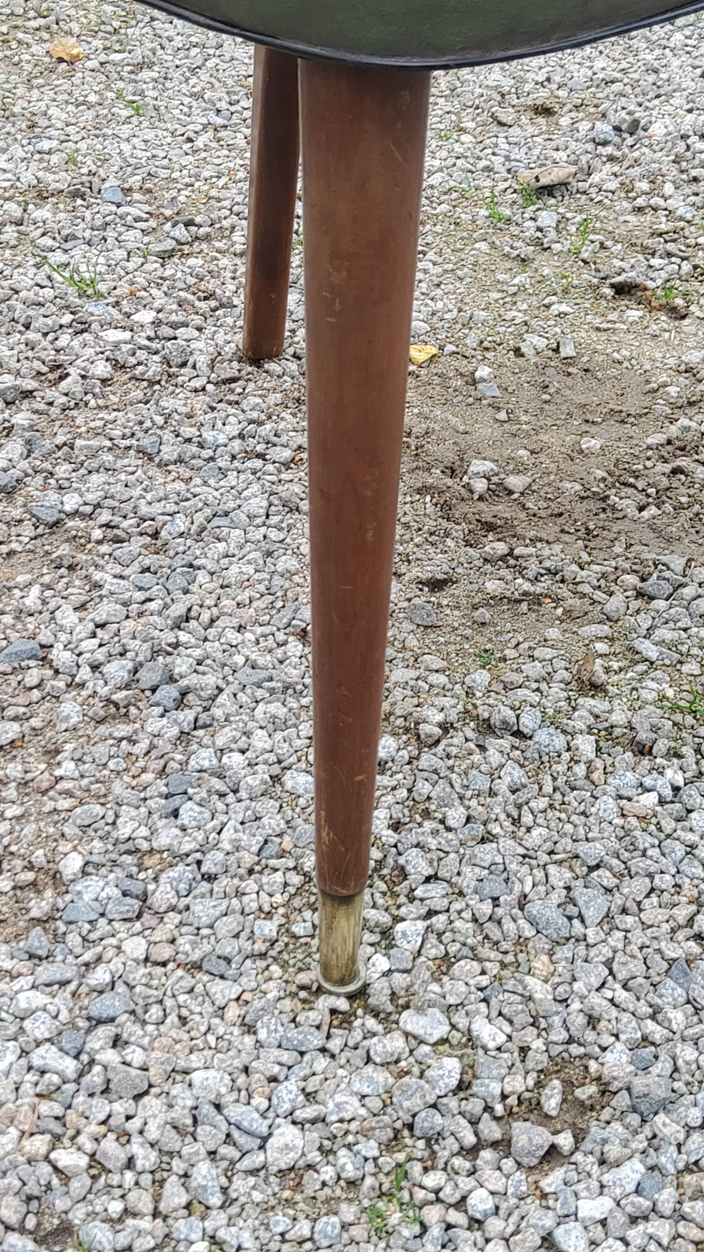 Pair of 50's Scandinavian style mahogany chairs