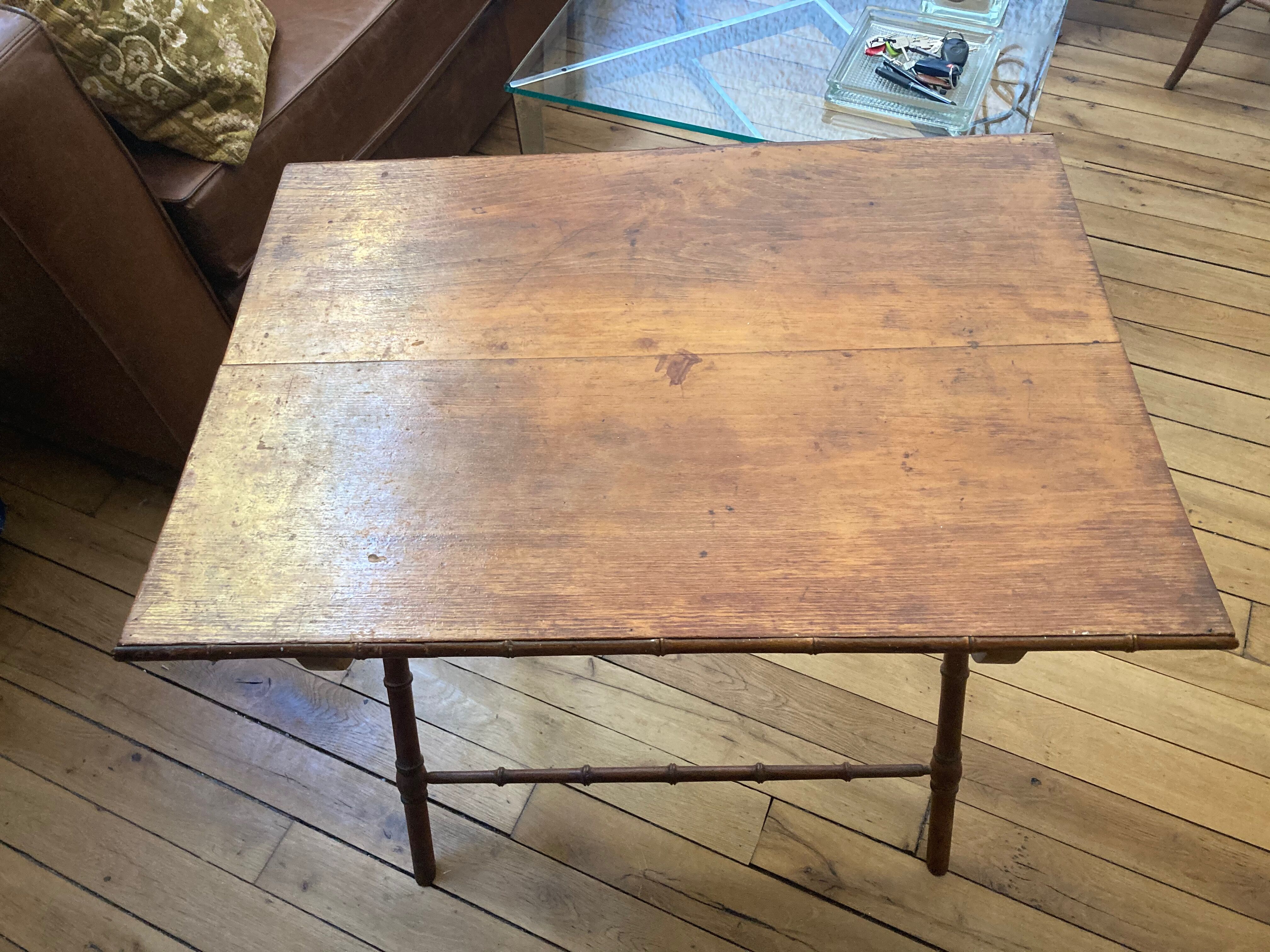 Bamboo folding table