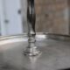 Two-tier silver-plated metal serving stand – Vintage style