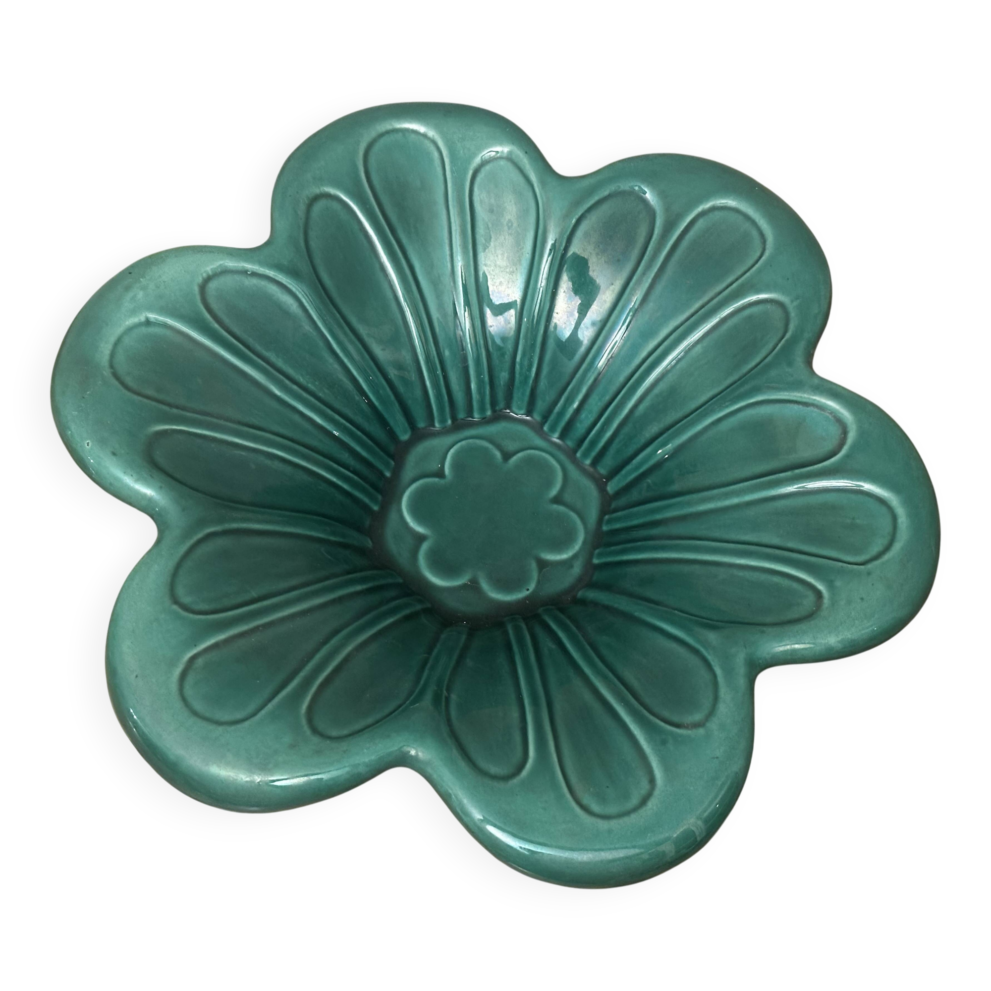 CAB Art Ceramics of Bordeaux - Large green art-deco centerpiece