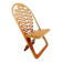 Gregg Fleishman Prototype European cutout plywood "Lumbarest" or Puzzle chair, from the 1970s