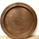 Large ancient copper tray, engraved Persia, offering scenes, vintage ethnic