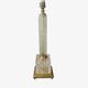 Brass, glass and crystal lamp v