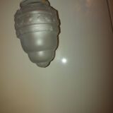 Art Deco chandelier in molded blown glass
