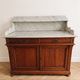 Antique wooden and marble washstand.