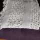 Hand crochet stitch white cotton bedspread
