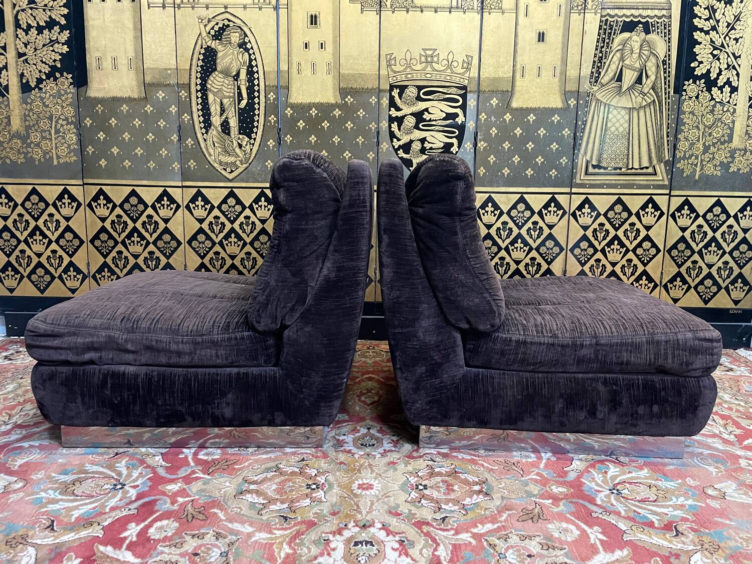 Pair of vintage armchairs 1970