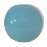 Vintage sky blue ball vase