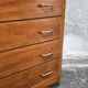 Commode vintage en bois massif – années 50 – pieds compas