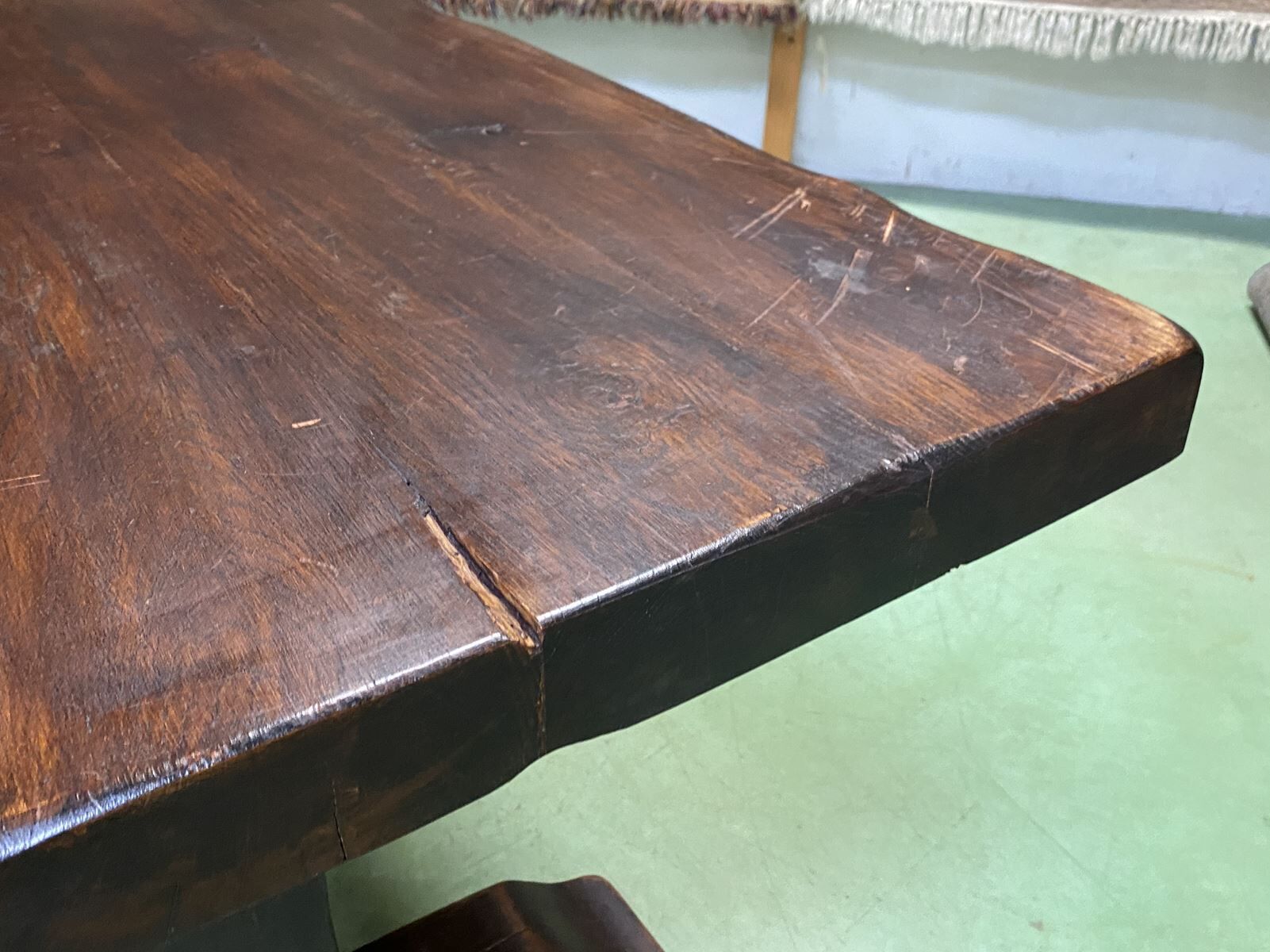 1930s oak monastery table